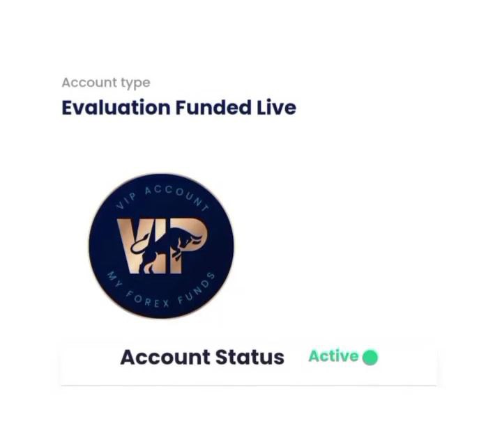 My Forex Funds VIP Account Status